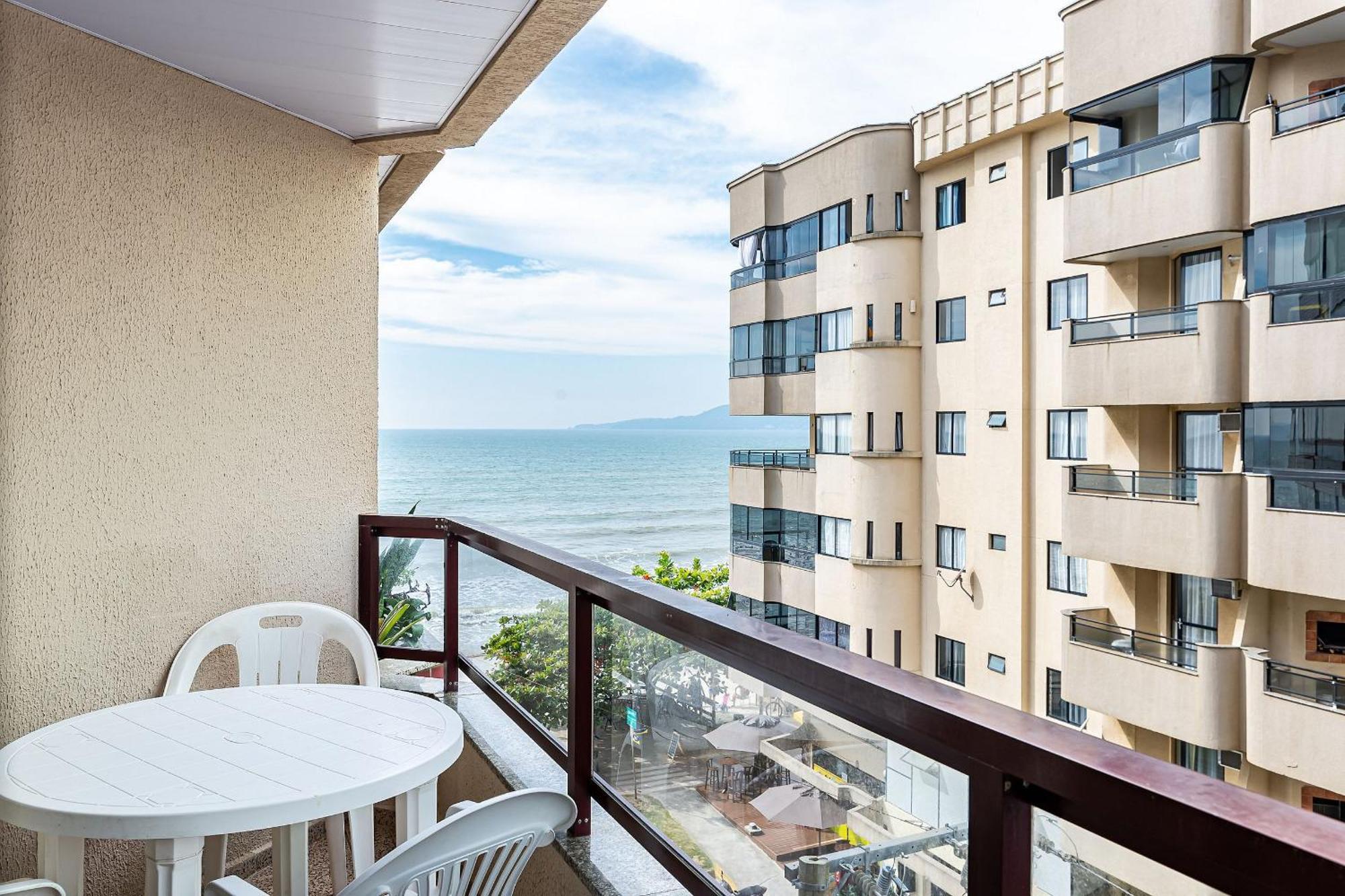 Apto Pe Na Areia Vista Mar Em Meia Praia Evb308 Itapema Exterior photo